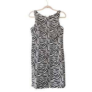 California Concepts Zebra Print Retro Stretchy Bodycon Sleeveless Cutout Back 12